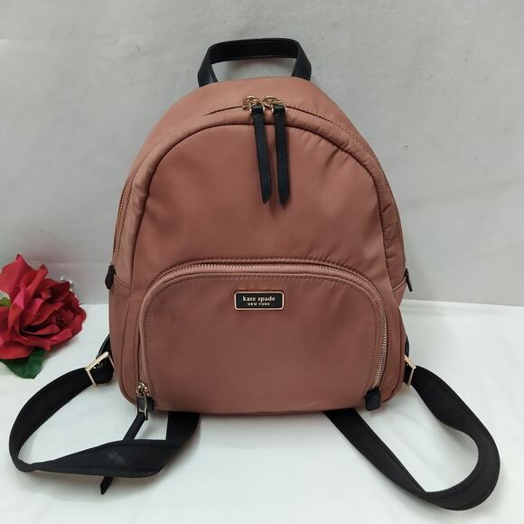 Kate Spade New York Brown Nylon Zipper Closure Top Handle Backpack main image 16